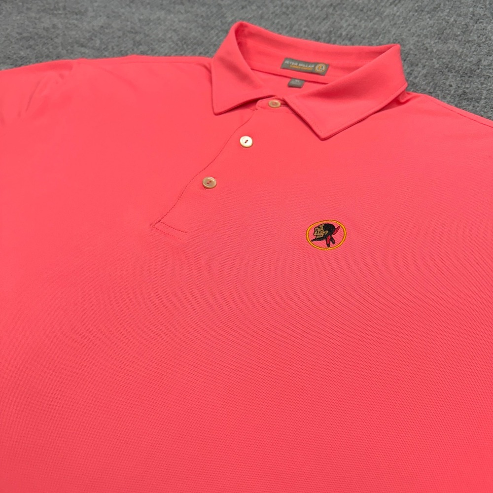 Seminole Golf Club Peter Millar Summer Comfort Polo Shirt Mens XL Coral Pink